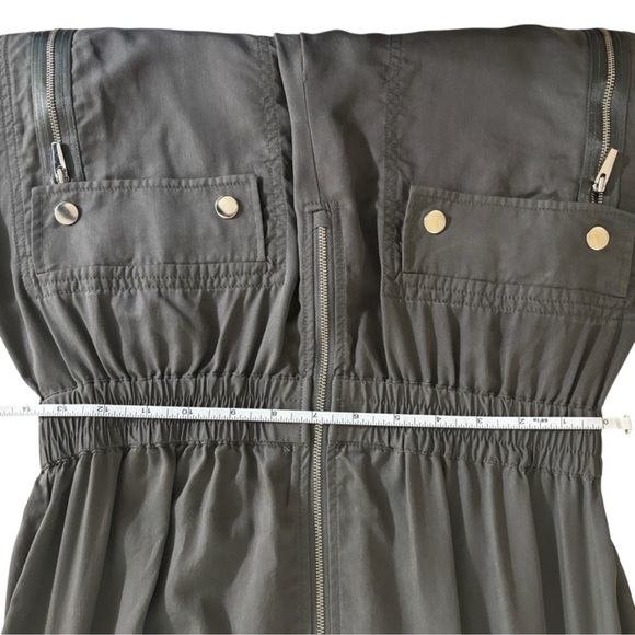 ATM Anthony Thomas Melillo Army Green Washed Lyocell Utility Jumpsuit XS - Picture 9 of 14